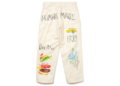 Human Made Printed Chino Pants White