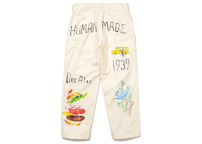 Human Made Printed Chino Pants White