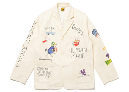 Human Made Printed Jacket White
