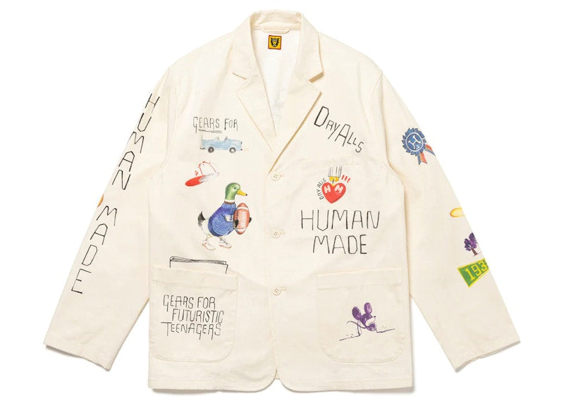 Human Made Printed Jacket White