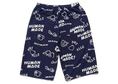 Human Made Printed Sweat Shorts Navy