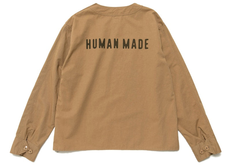 Human Made Pullover L/S Shirt Beige