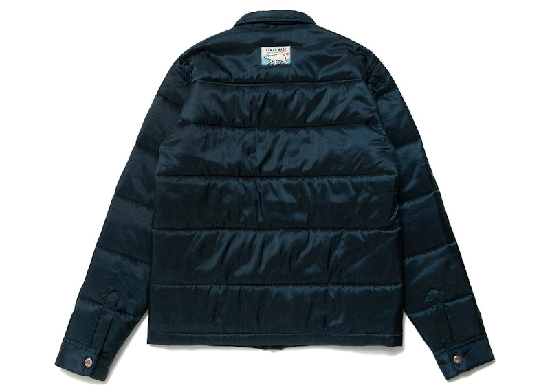 Human Made Quilted Shirt Jacket Navy