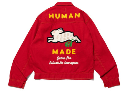 Human Made Rabbit Work Jacket Red
