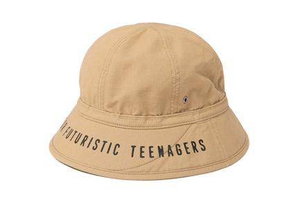 Human Made Rip-Stop Round Bucket Hat Beige