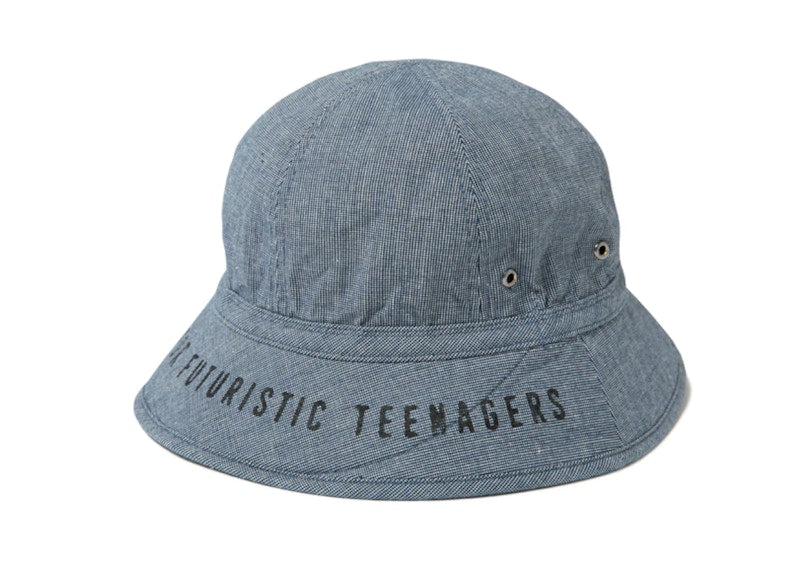 Human Made Round Bucket Hat Indigo Navy