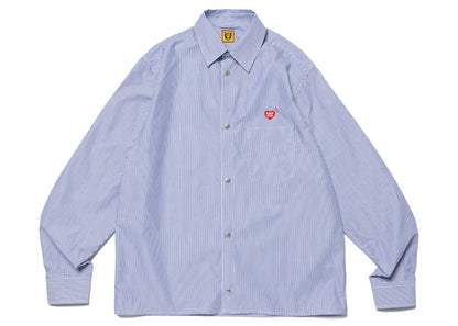 Human Made Snap Button L/S Shirt Blue