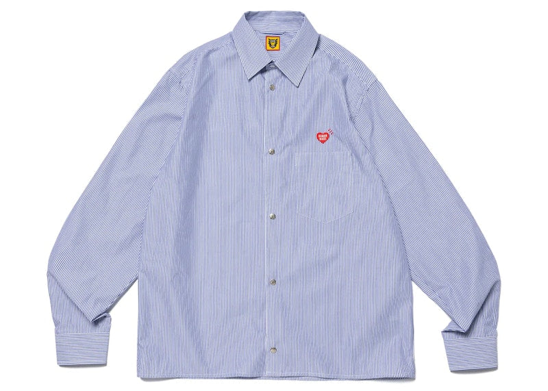 Human Made Snap Button L/S Shirt Blue