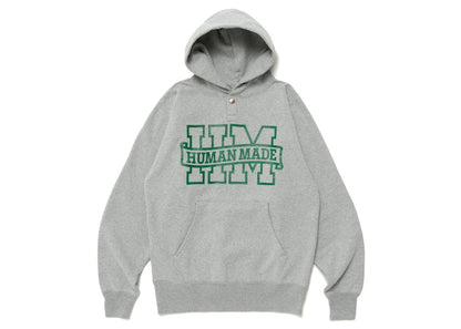 Human Made Snap Hoodie Grey