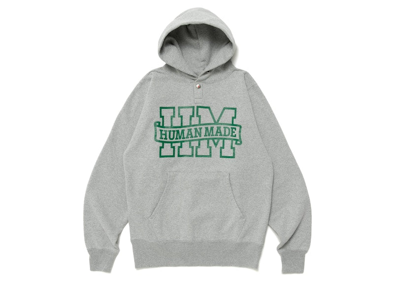 Human Made Snap Hoodie Grey