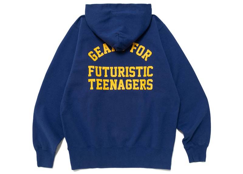 Human Made Snap Hoodie Navy