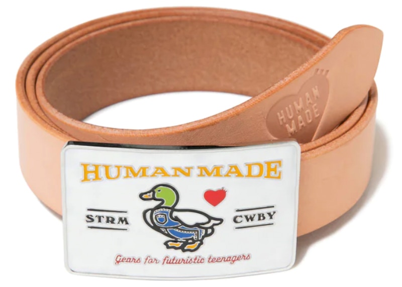 Human Made Souvenir Lether Belt Brown