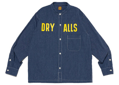 Human Made Stand Collar Chambray #1 L/S T-shirt Navy