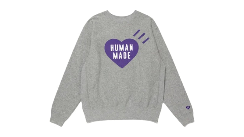Human Made Stores Exclusive Heart Fukuoka Sweatshirt Gray