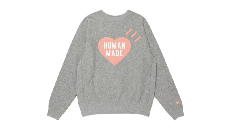 Human Made Stores Exclusive Heart Offline Store Seoul Sweatshirt Gray