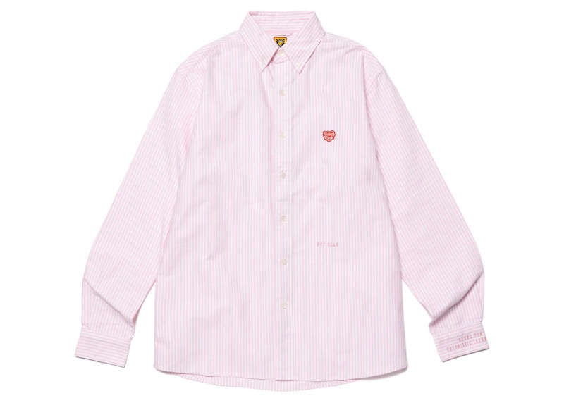 Human Made Stripe B.D L/S Shirt Pink