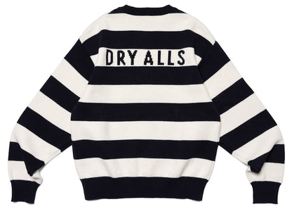Human Made Striped Heart Knit Sweater Navy