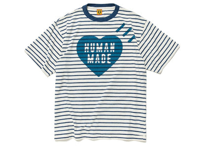 Human Made Striped Heart T-Shirt Navy