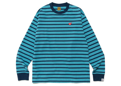 Human Made Striped L/S T-Shirt Blue