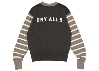 Human Made Striped Sleeve Sweatshirt Charcoal