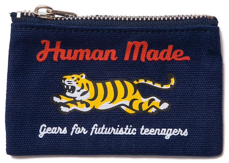 Human Made Tiger Card Case Navy
