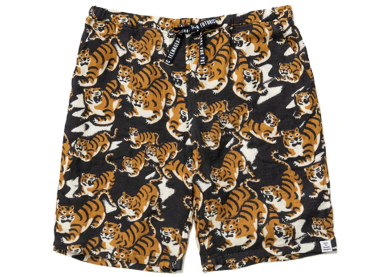 Human Made Tiger Gauze Shorts Yellow