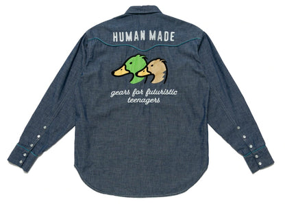 Human Made Western Chambray Shirt Indigo