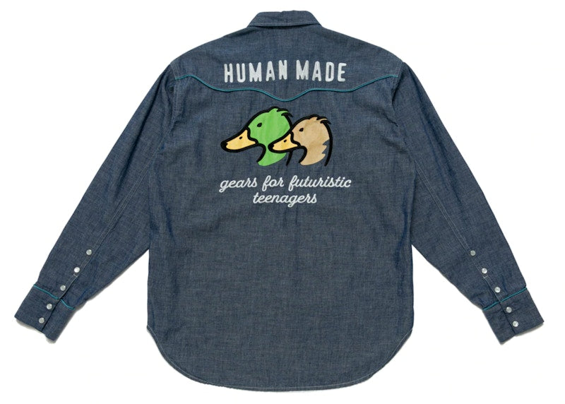 Human Made Western Chambray Shirt Indigo