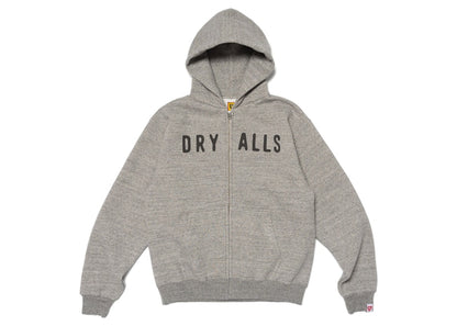 Human Made Zip Up Sweat Hoodie Grey