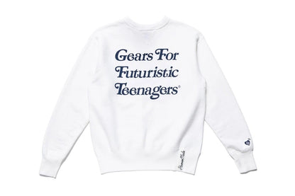Human Made x Girls Don't Cry Gears For Futuristic Teenagers Crewneck Sweatshirt White