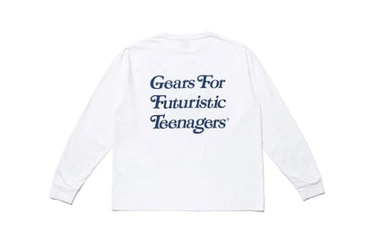 Human Made x Girls Don't Cry Gears For Futuristic Teenagers Longsleeve T-Shirt White