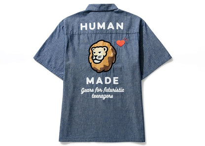 Human Made x HBX Lion S/S Shirt Indigo