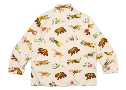 Human Made x KAWS Animal Patterned Coverall Jacket White