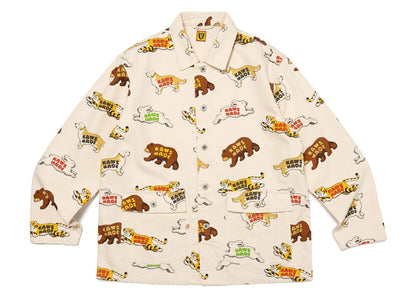 Human Made x KAWS Animal Patterned Coverall Jacket White