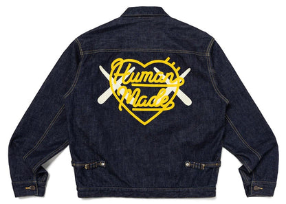 Human Made x KAWS Denim Work Jacket Indigo
