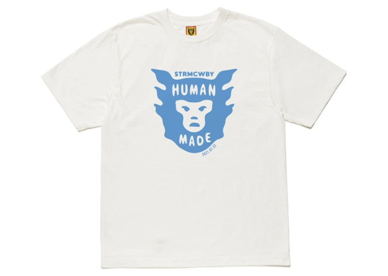 Human Made x KAWS HM Face Logo T-shirt White