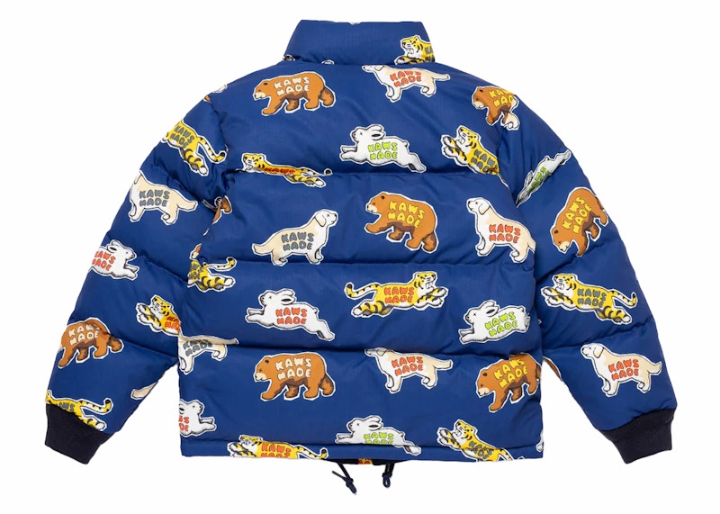 Human Made x KAWS Kids Down Jacket Blue