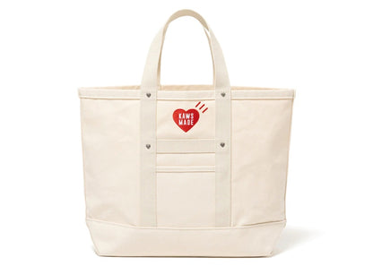 Human Made x KAWS Large II Tote Bag White