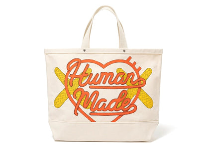 Human Made x KAWS Large II Tote Bag White