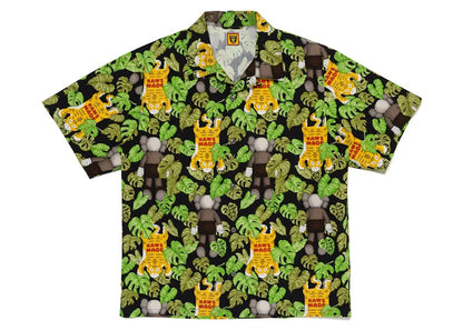 Human Made x KAWS Made Aloha Shirt Black