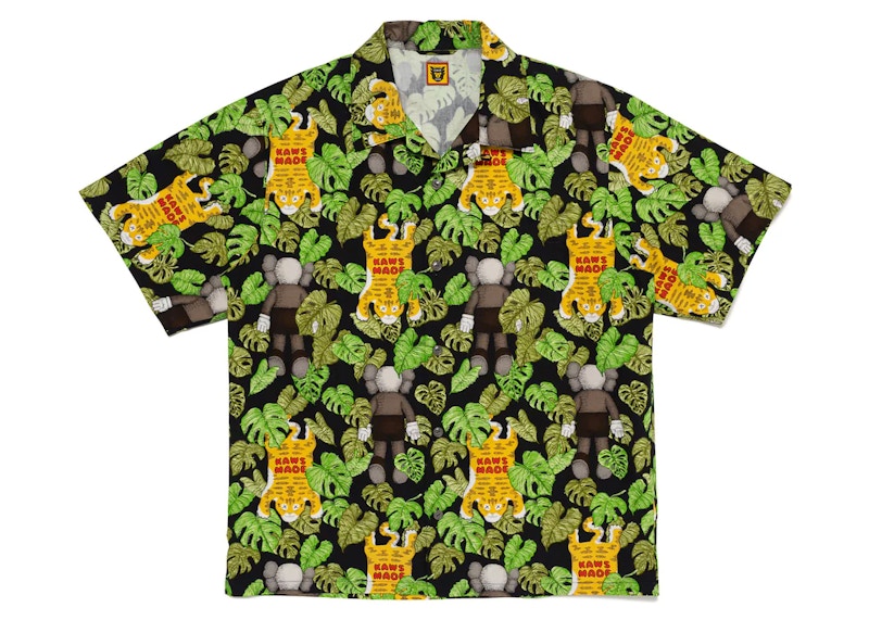 Human Made x KAWS Made Aloha Shirt Black