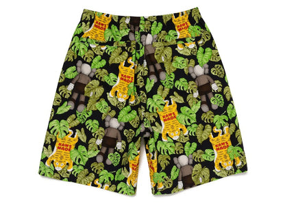 Human Made x KAWS Made Aloha Shorts Black