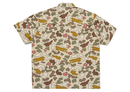 Human Made x KAWS Made Camo Shirt Brown