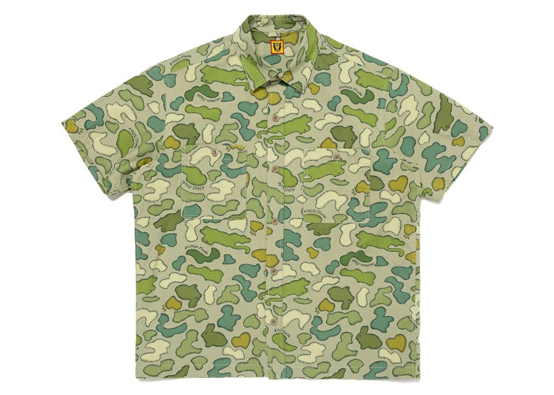 Human Made x KAWS Made Camo Shirt Olivedrab