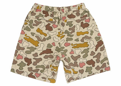 Human Made x KAWS Made Camo Shorts Brown
