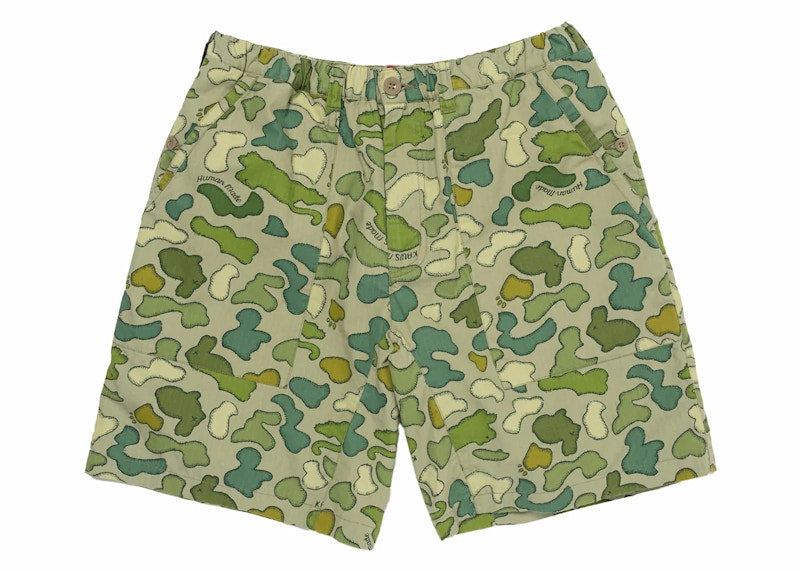 Human Made x KAWS Made Camo Shorts Olivedrab
