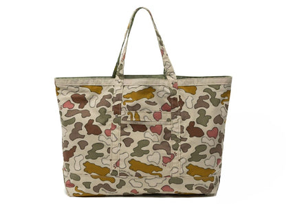 Human Made x KAWS Made Camo Tote Bag Brown