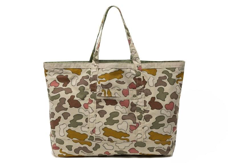 Human Made x KAWS Made Camo Tote Bag Brown