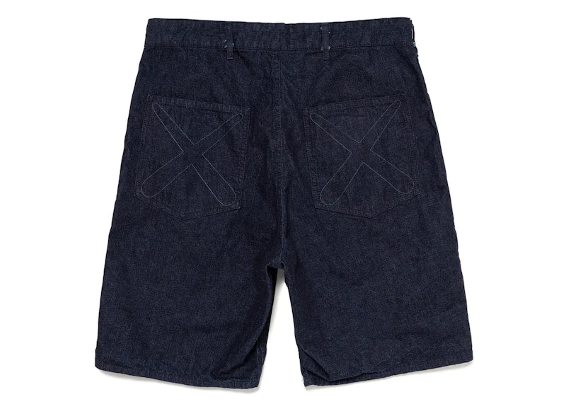 Human Made x KAWS Made Denim Shorts Indigo