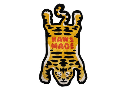 Human Made x KAWS Made Tiger Silk Rug Yellow